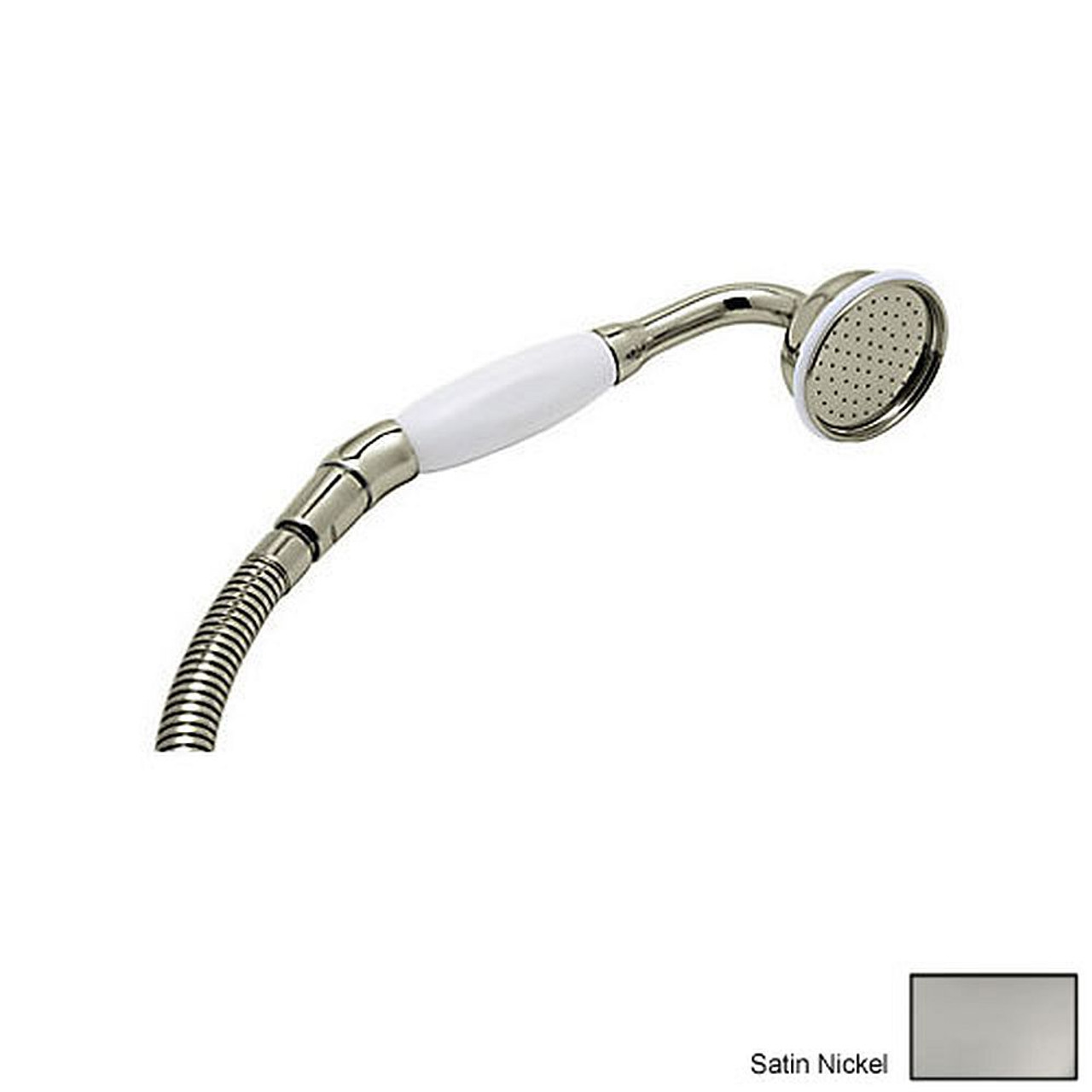 Inclined Hand Shower and 60in Hose in Satin Nickel
