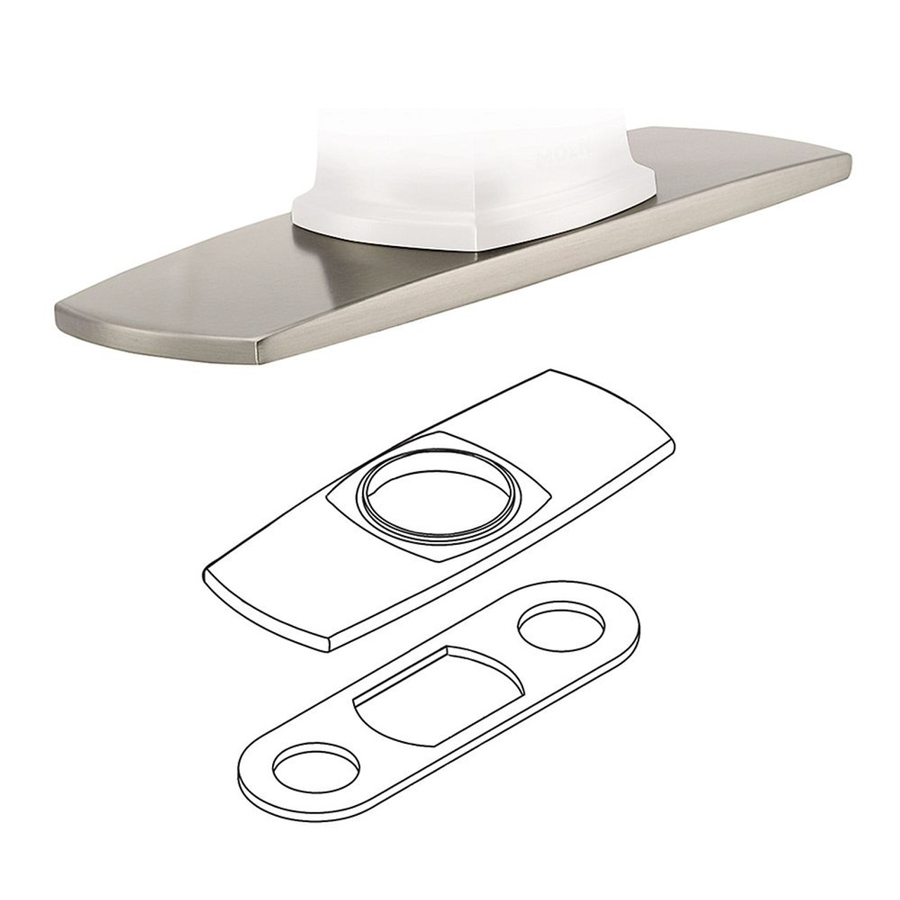 Moen 161919BN Deck Plate in Brushed Nickel