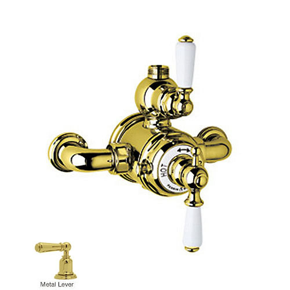 Rohl U.5550L-IB Exposed Thermostatic Shower Valve Trim in English Gold