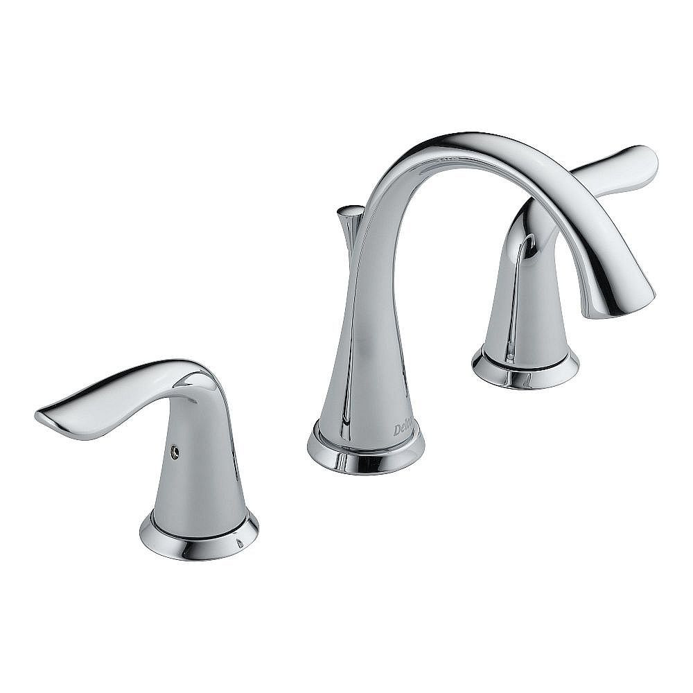 Delta 3538-MPU-DST Two Handle Widespread Lavatory - Metal Pop-Up in Polished Chrome