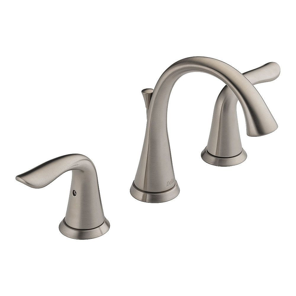 Delta 3538-SSMPU-DST Two Handle Widespread Lavatory - Metal Pop-Up in Brilliance Stainless