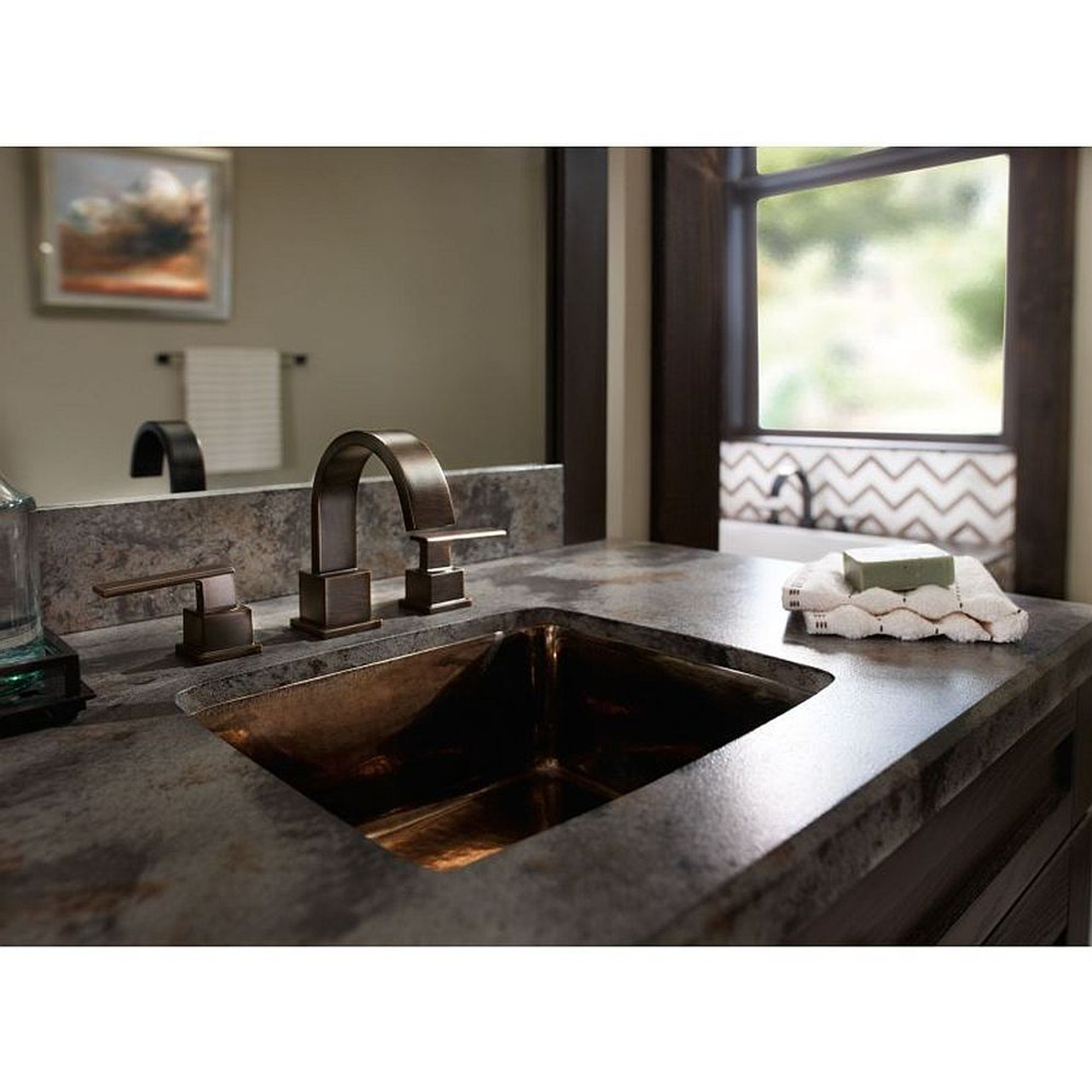 Delta 3553LF-RB Vero Two Handle Widespread Lavatory Faucet in Venetian Bronze