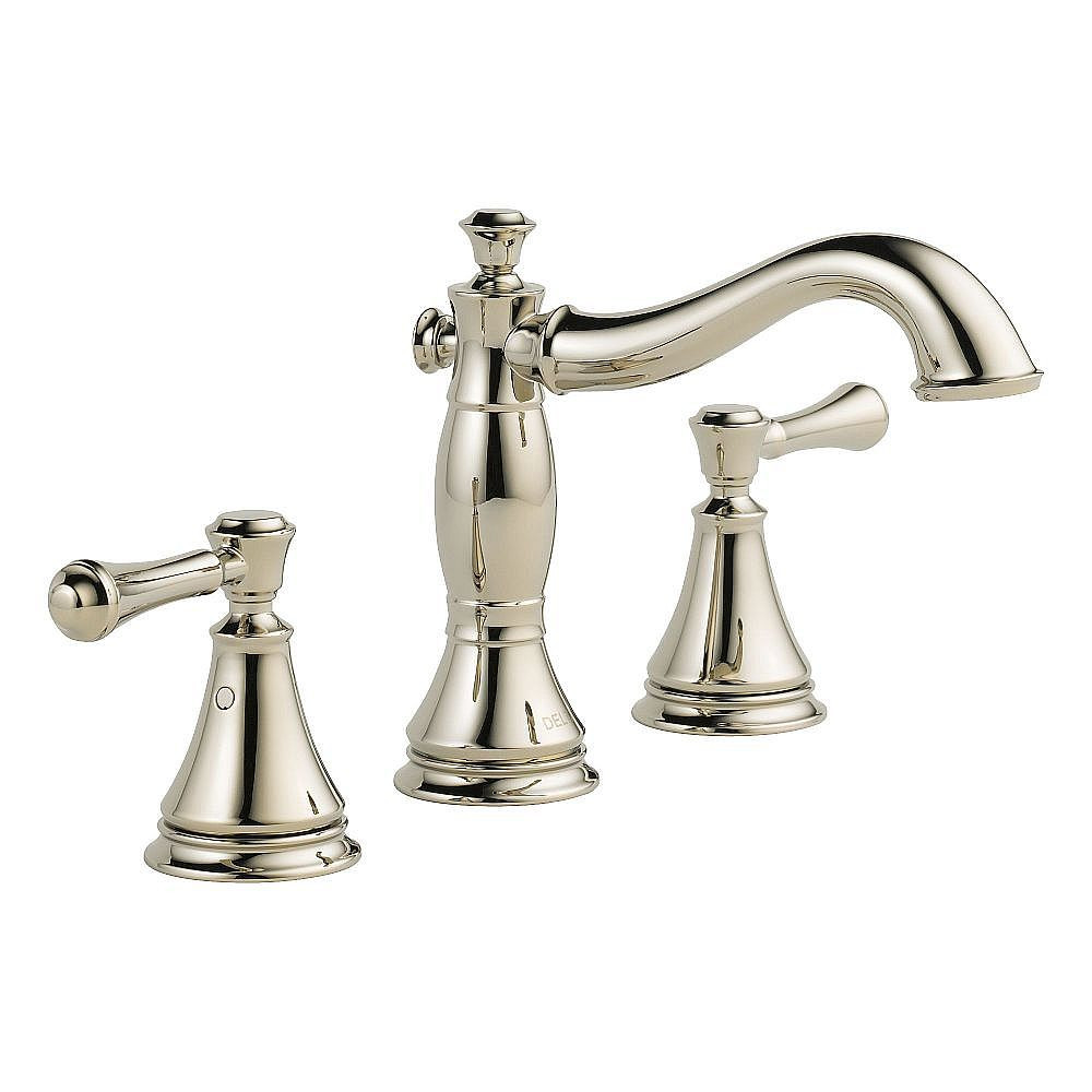 Two Handle Widespread Lavatory - Metal Pop-Up in Brilliance Polished Nickel
