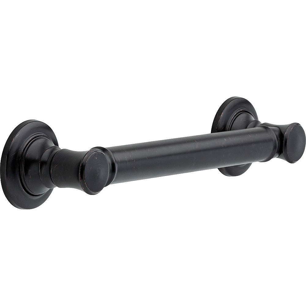 Traditional Decorative ADA Grab Bar - 12in in Venetian Bronze