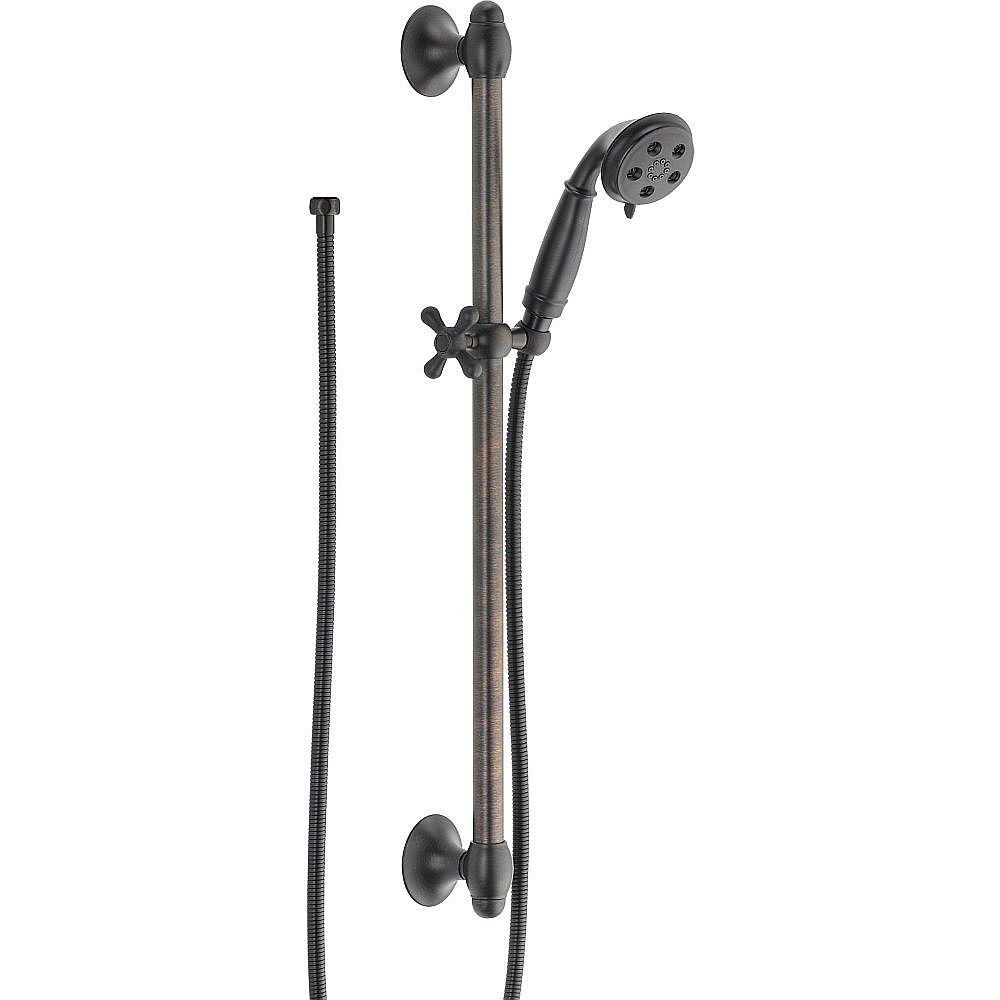 H2Okinetic 3-Setting Slide Bar Hand Shower in Venetian Bronze