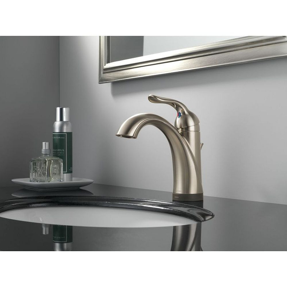 Delta 538T-SS-DST Single Handle Lavatory Faucet with Touch2O.xt Technology in Brilliance Stainless