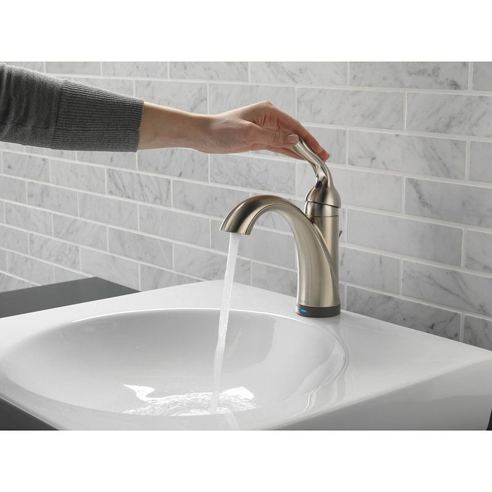 Delta 538T-SS-DST Single Handle Lavatory Faucet with Touch2O.xt Technology in Brilliance Stainless
