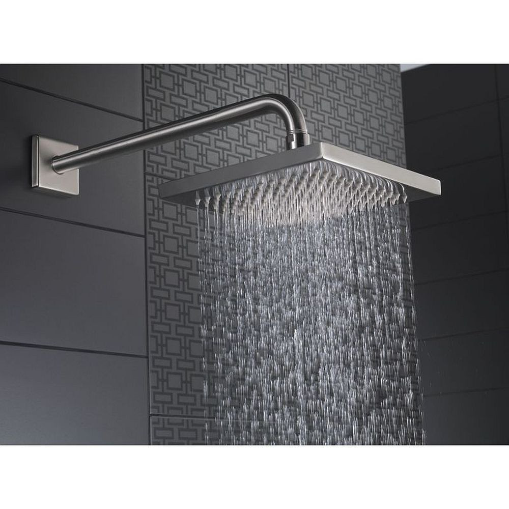 Metal Raincan Shower Head Assembly in Brilliance Stainless