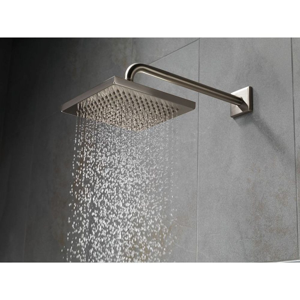 Metal Raincan Shower Head Assembly in Brilliance Stainless