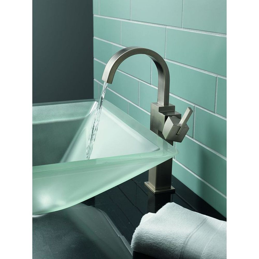 Delta 753LF-SS Single Handle Vessel Lavatory Faucet in Brilliance Stainless