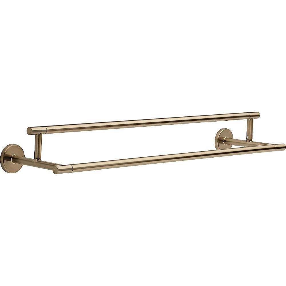 Delta 75925-CZ Trinsic 24in Double Towel Bar in Champagne Bronze
