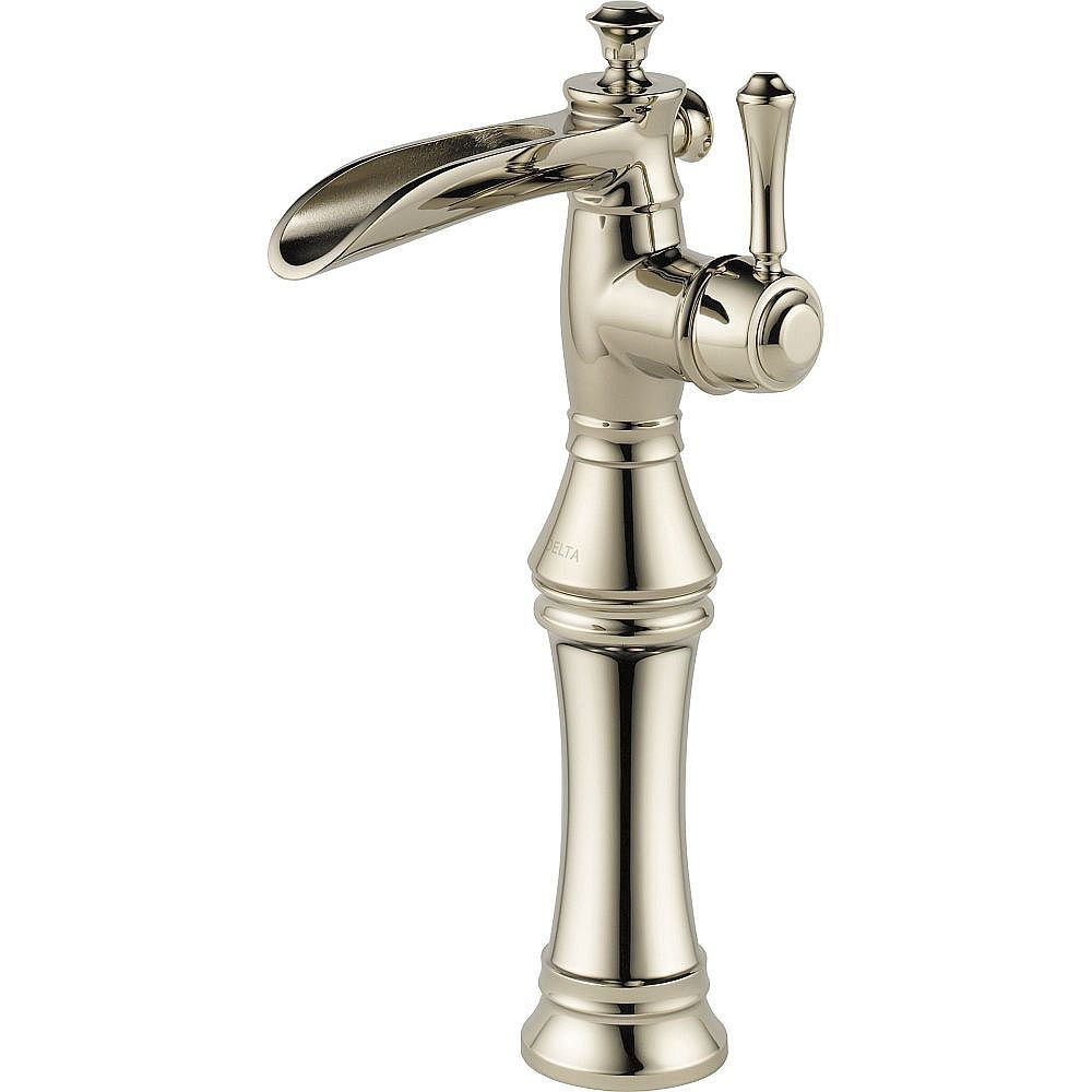 Delta 798LF-PN Cassidy Single Handle Vessel Lavatory Faucet in Brilliance Polished Nickel