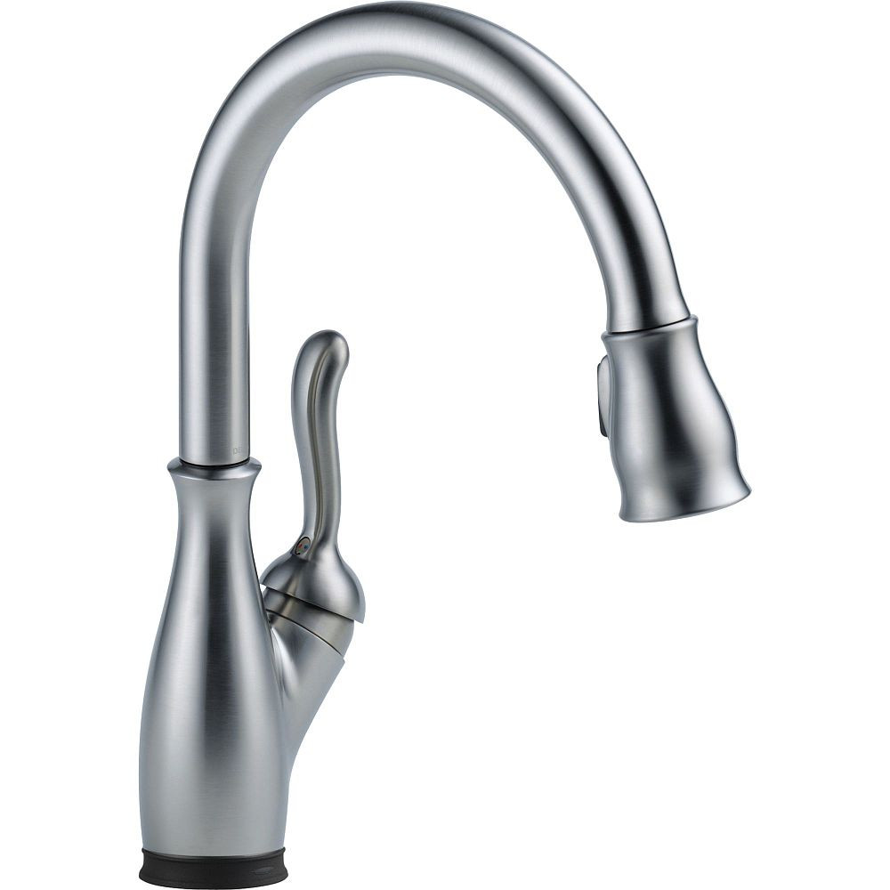 Delta 9178T-AR-DST Leland Single Handle Pull-Down Kitchen Faucet with Touch2O Technology in Arctic Stainless