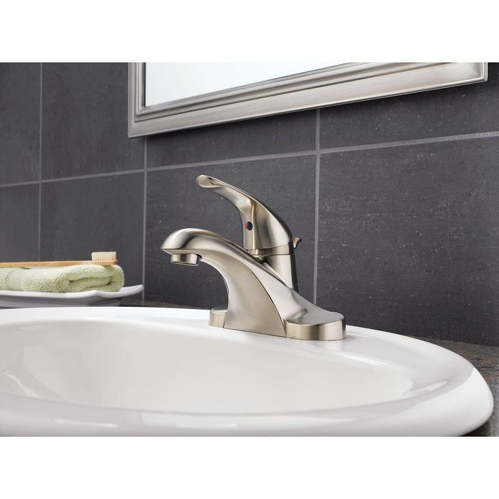 Delta B510LF-SS Single Handle Centerset Lavatory Faucet in Brilliance Stainless