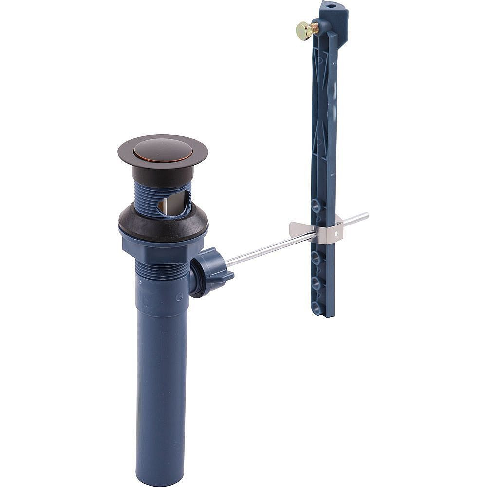 Plastic Pop-Up Assembly - Less Lift Rod in Oil Rubbed Bronze