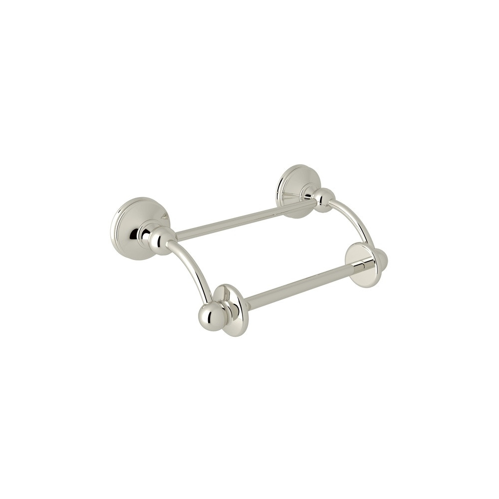 Rohl U.6648PN Double Post Toilet Paper Holder in Polished Nickel