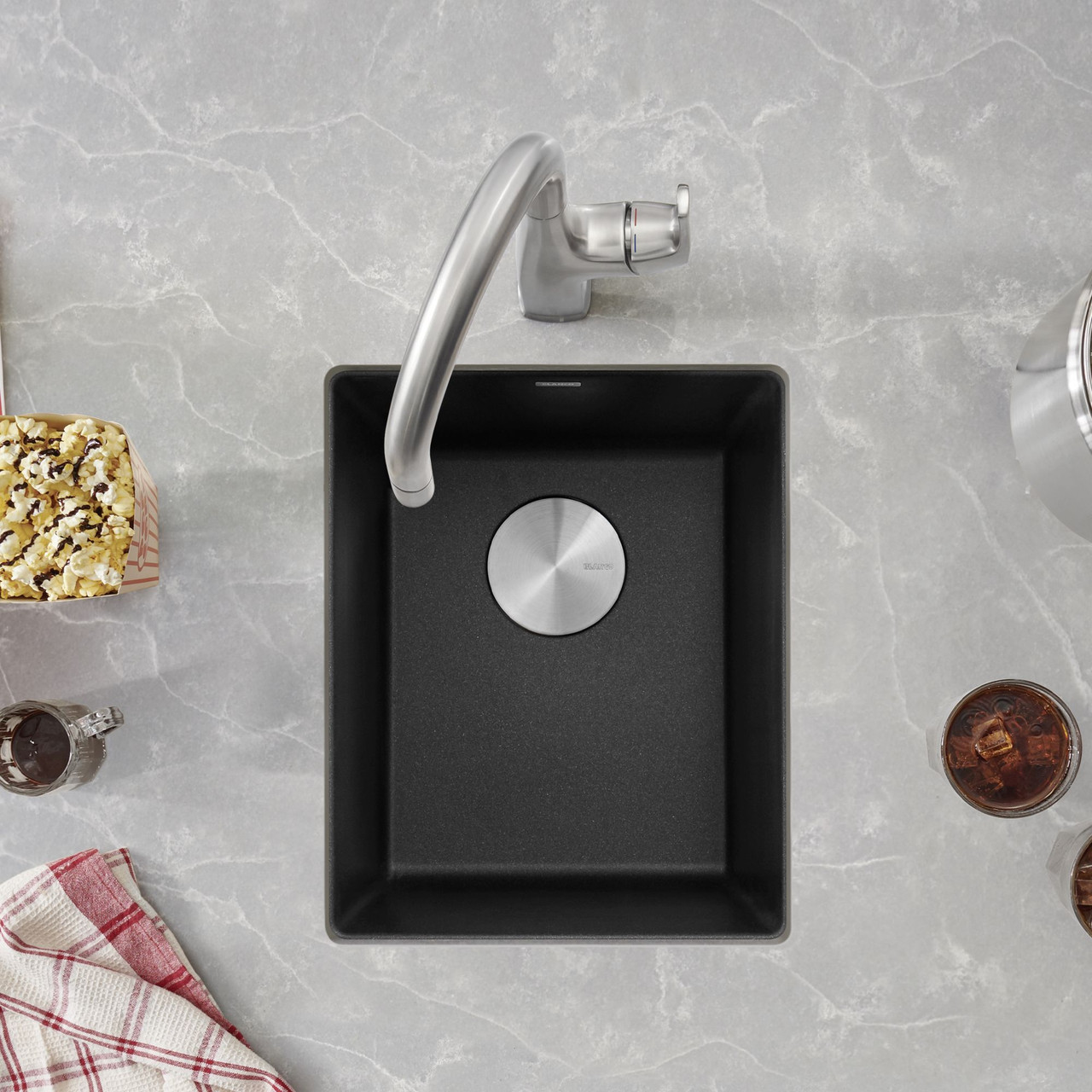 18.11-In X 13.78-In Single-Basin Granite Undermount Residential Kitchen Sink in Anthracite 18.11-In X 13.78-In Single-Basin Granite Undermount Residential Kitchen Sink in Anthracite
