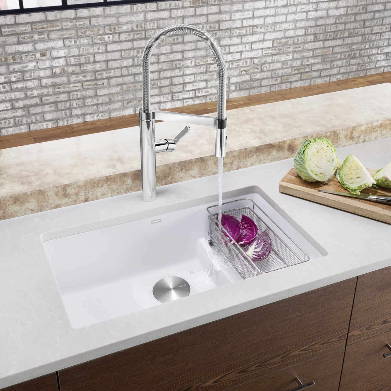 18.125-In X 28.75-In Single-Basin Granite Undermount Residential Kitchen Sink in White 18.125-In X 28.75-In Single-Basin Granite Undermount Residential Kitchen Sink in White