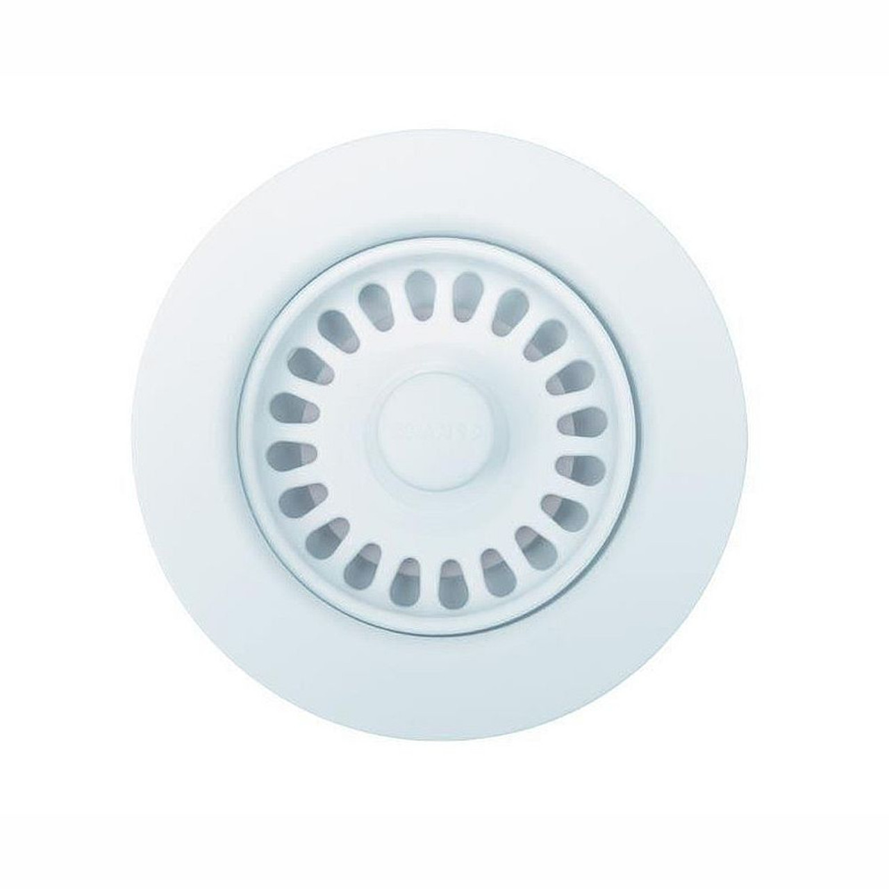 Disposal Flange Insert and Strainer Fits Over Existing Insinkerator Disposal Flange in White