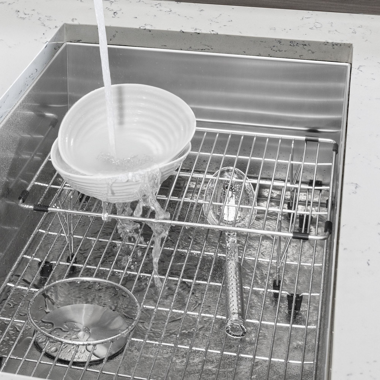 10.8125-in x 15.375-in Sink Grid in Stainless Steel 10.8125-in x 15.375-in Sink Grid in Stainless Steel