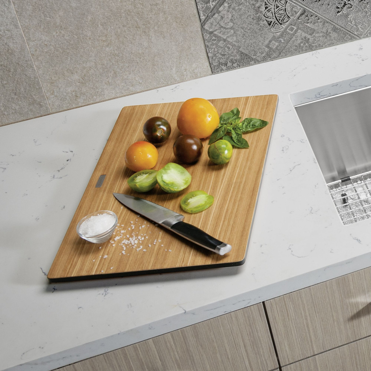 17.43-in L x 11.375-in W Wood Cutting Board in Ash 17.43-in L x 11.375-in W Wood Cutting Board in Ash