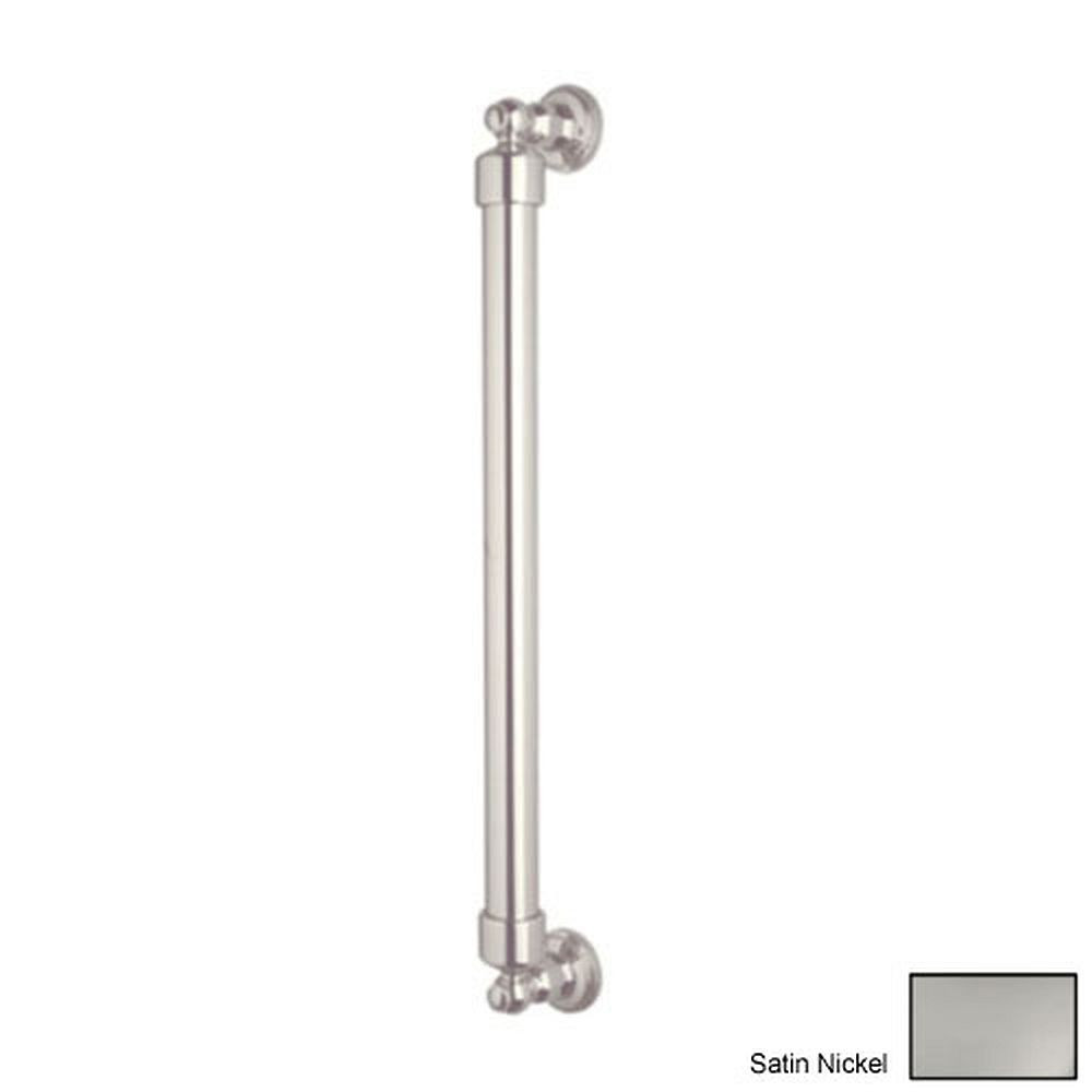 Rohl U.6907STN 18in Decorative Grab Bar in Satin Nickel