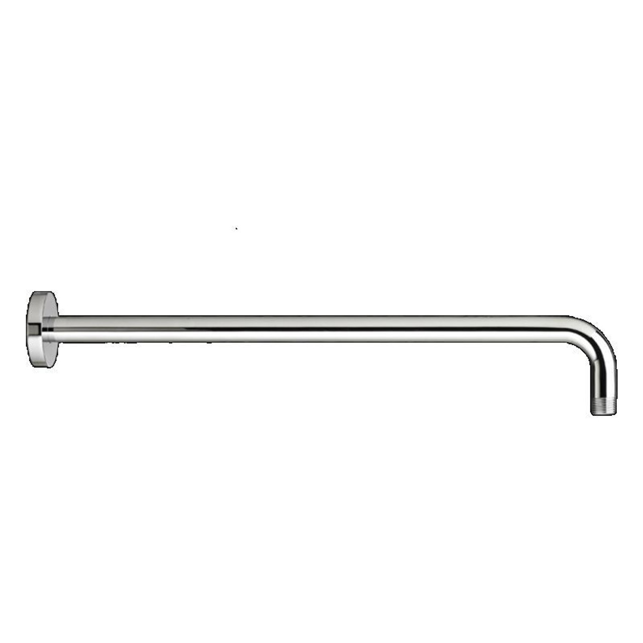 18-in Wall-Mount Right Angle Shower Arm with 1/2-in NPT Thread in Chrome 18-in Wall-Mount Right Angle Shower Arm with 1/2-in NPT Thread in Chrome