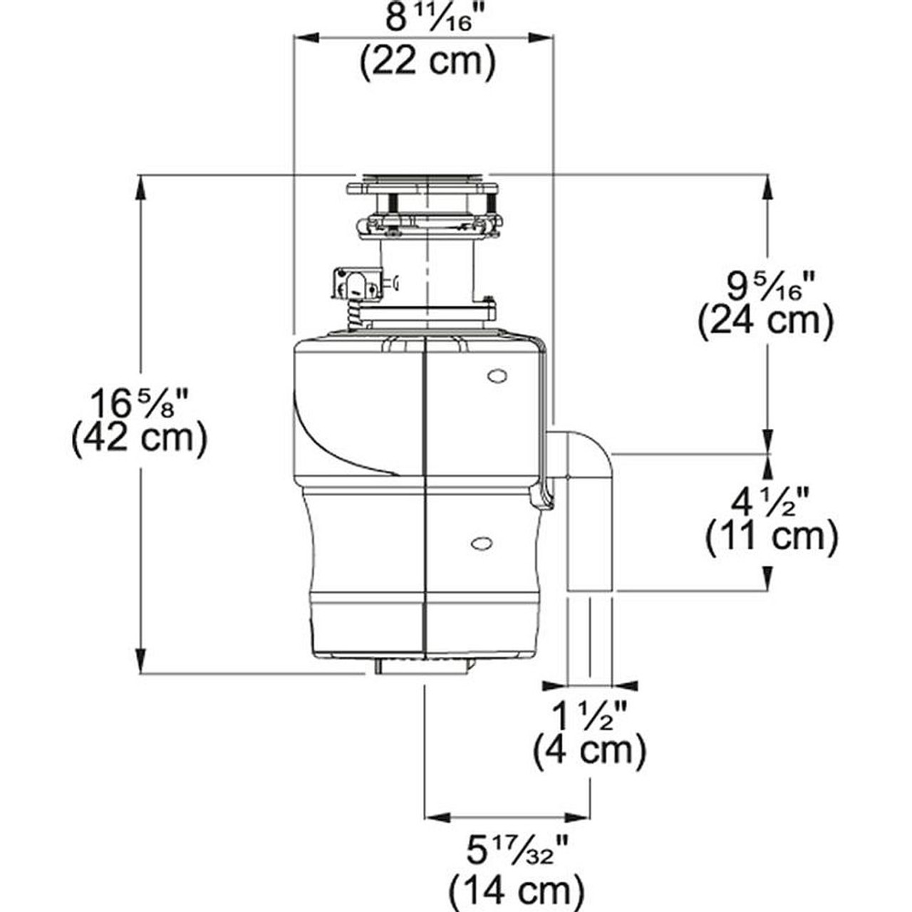 3/4 Horsepower Batch Feed Garbage Disposal 3/4 Horsepower Batch Feed Garbage Disposal