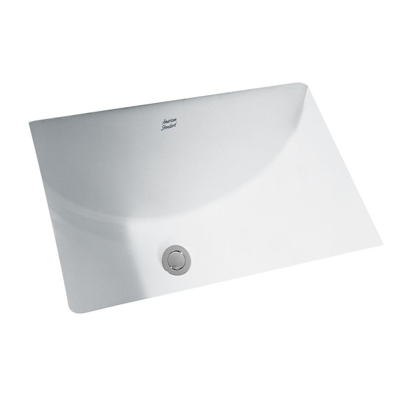 American Standard 0614.000.020 Rectangular Undermount Sink in White