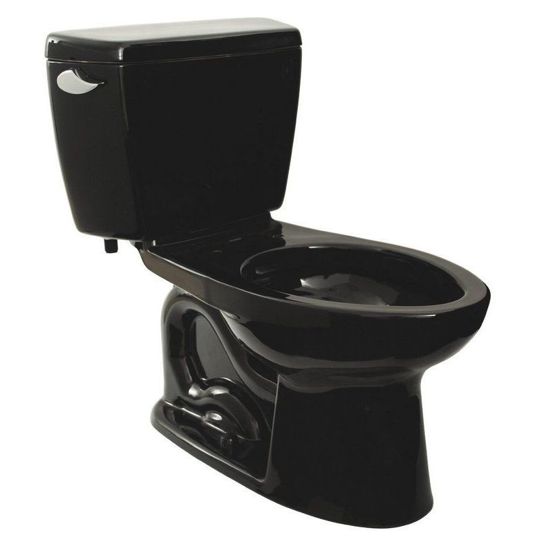 Toto CST744E#51 Two Piece Elongated 1.28 GPF Toilet with E-Max Flush System - Seat Not Included in Ebony