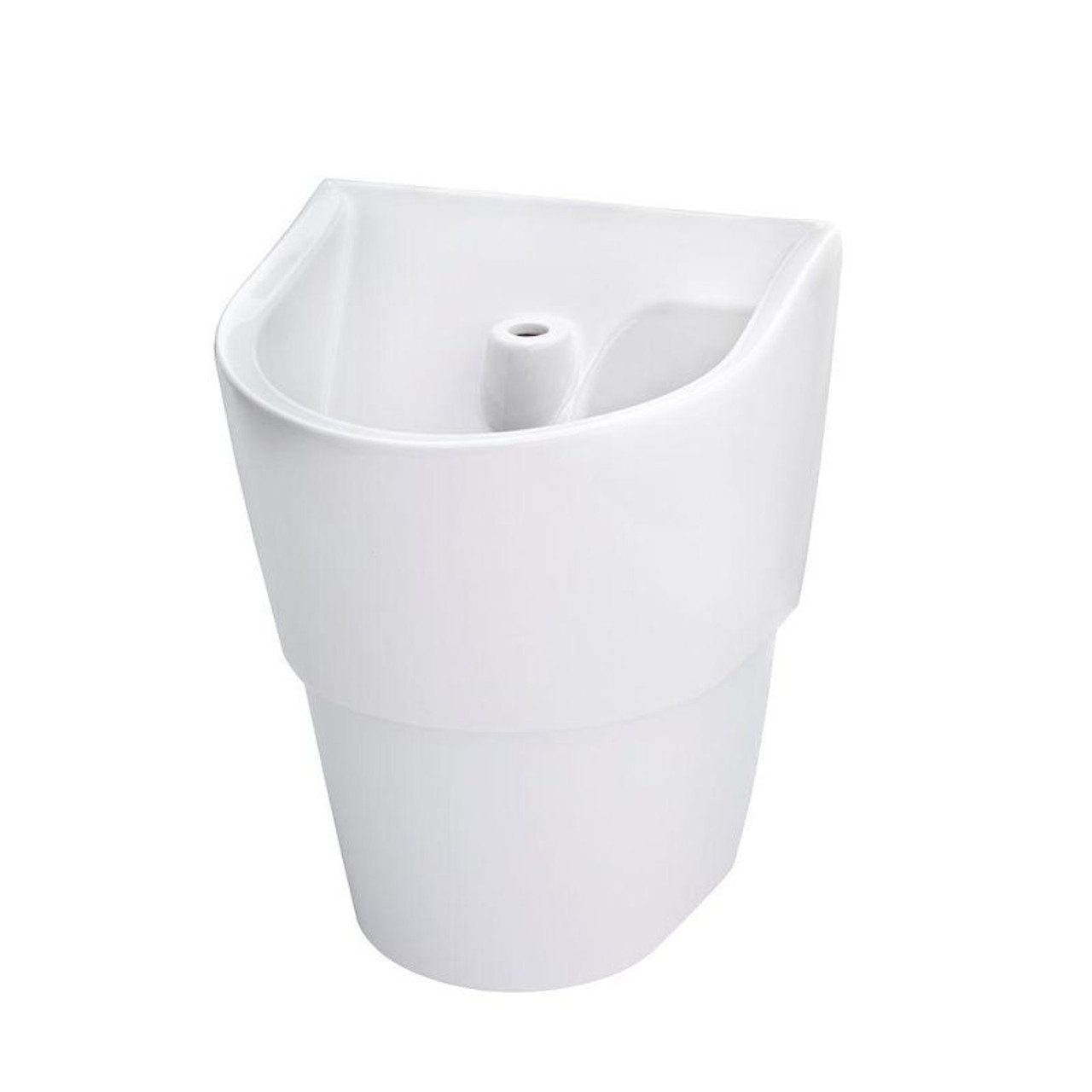 ICS Scrub Sink with Everclean Surface and Deep Basin in White