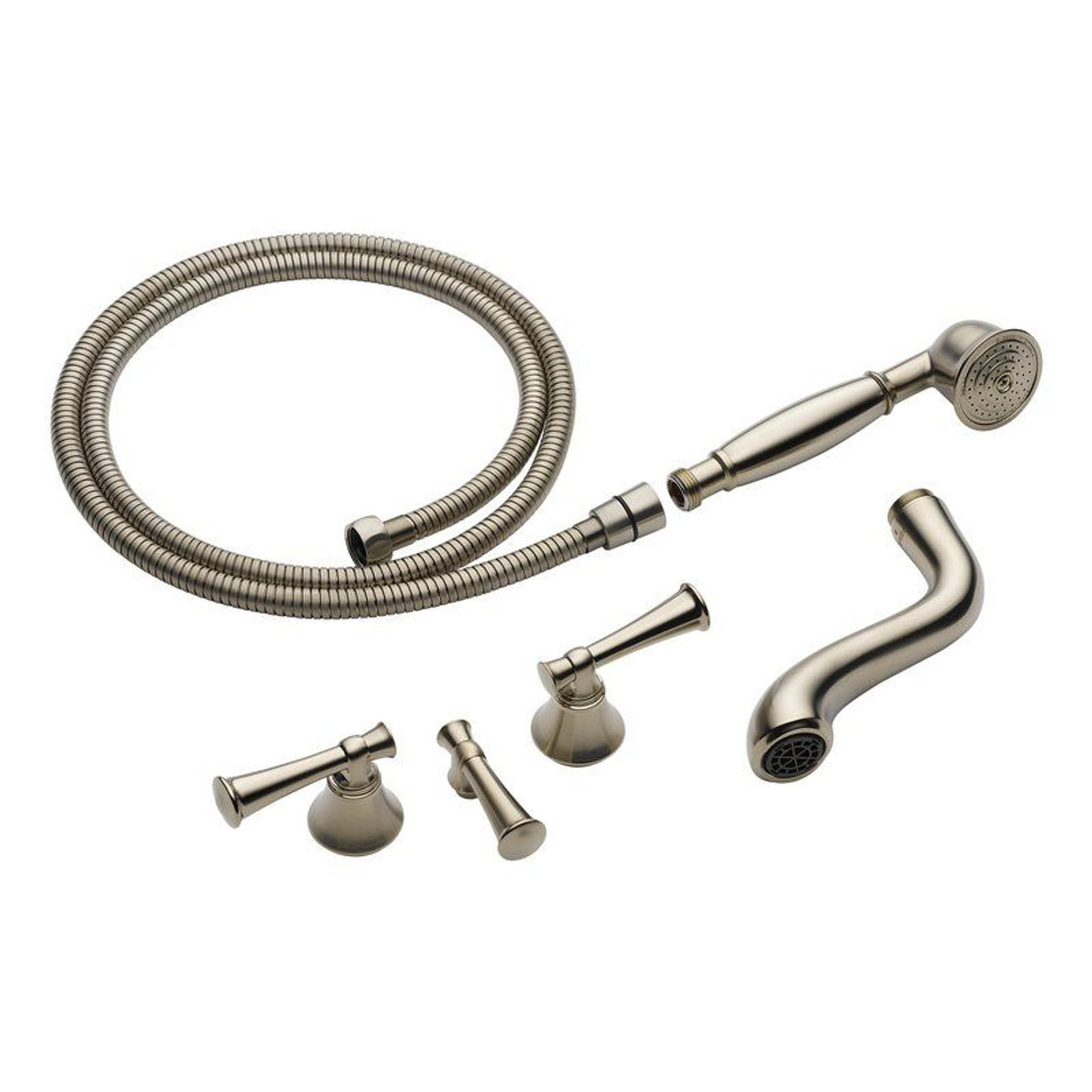 Brizo T70305-BN Double Handle Roman Tub Filler Trim Kit in Brushed Nickel