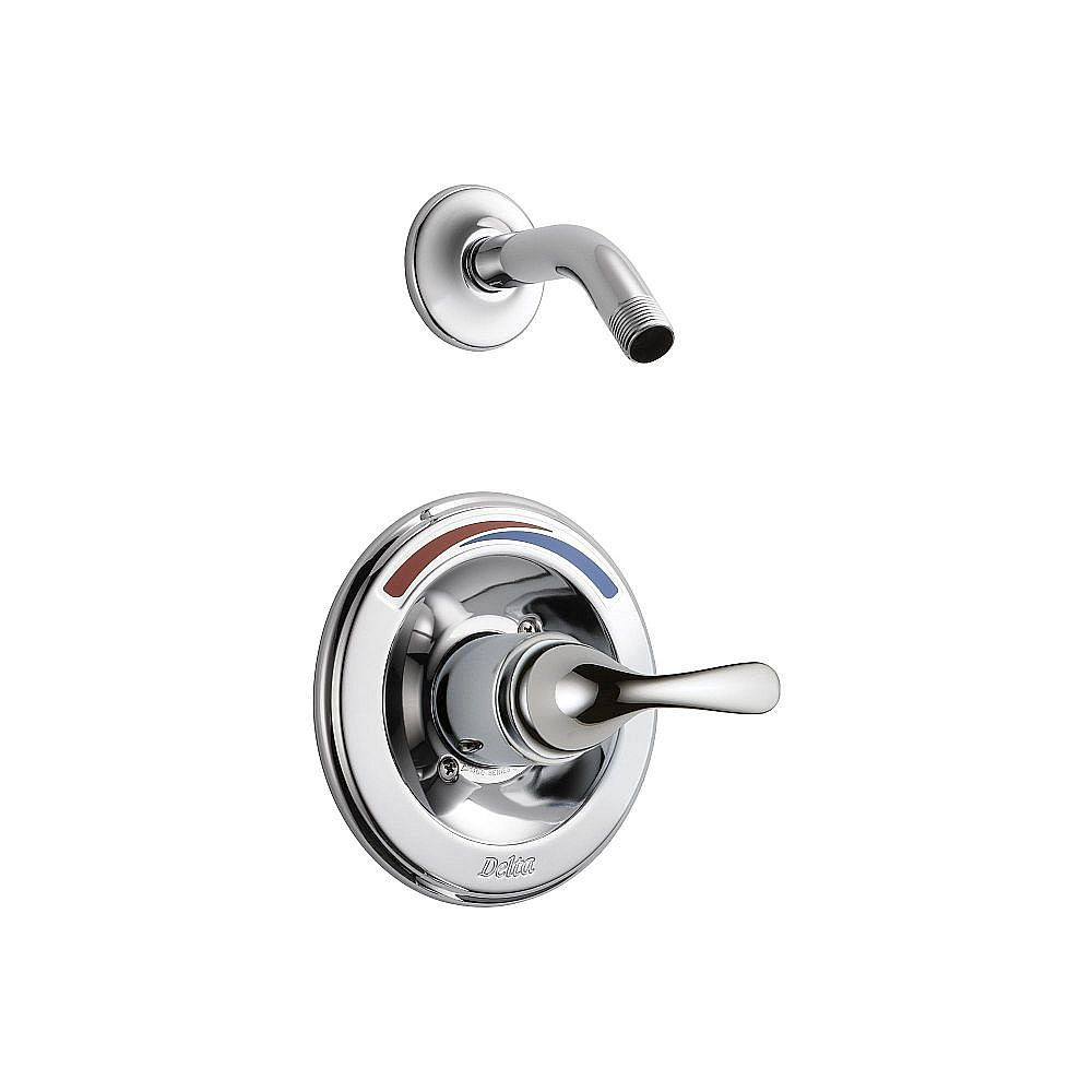 Wall Mounted Shower Faucet in Polished Chrome