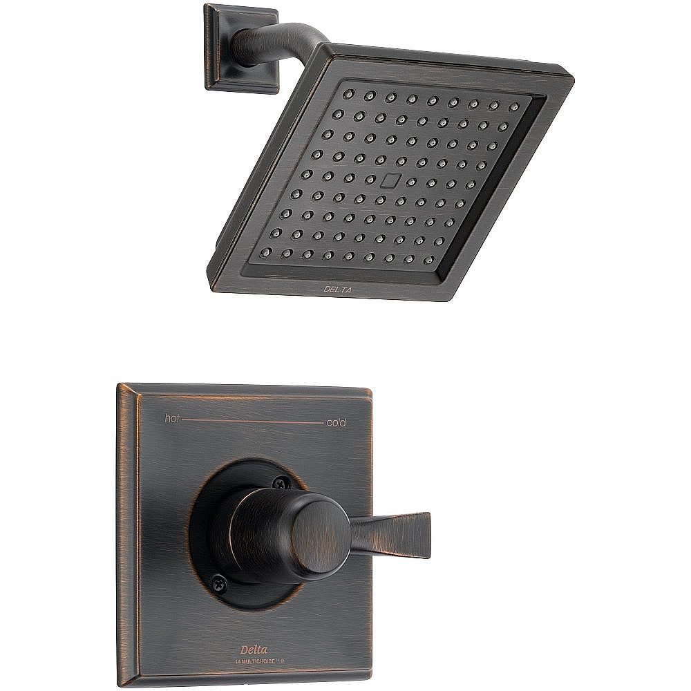 Delta T14251-RB Dryden Shower Trim Single Function Pressure Balanced Less Rough-in in Venetian Bronze