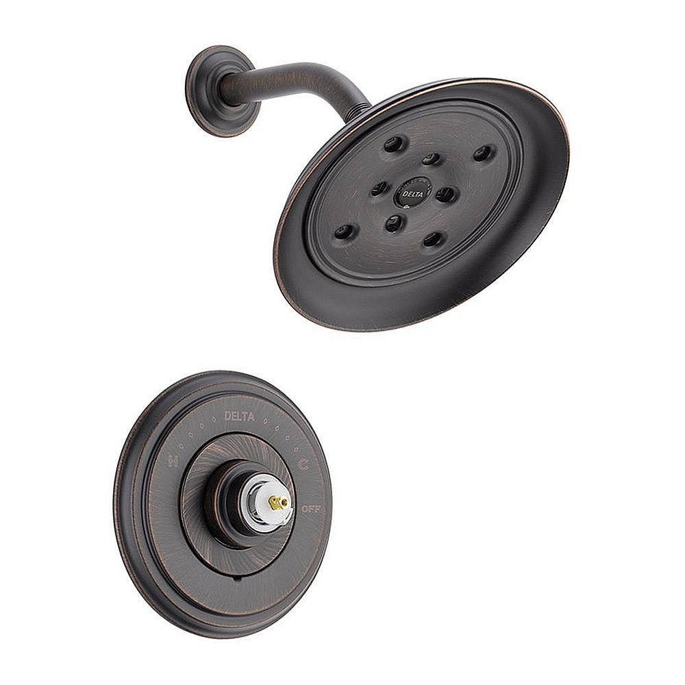 Delta T14297-RBLHP Cassidy Shower Trim Single Function Pressure Balanced Less Handle and Rough-in in Venetian Bronze