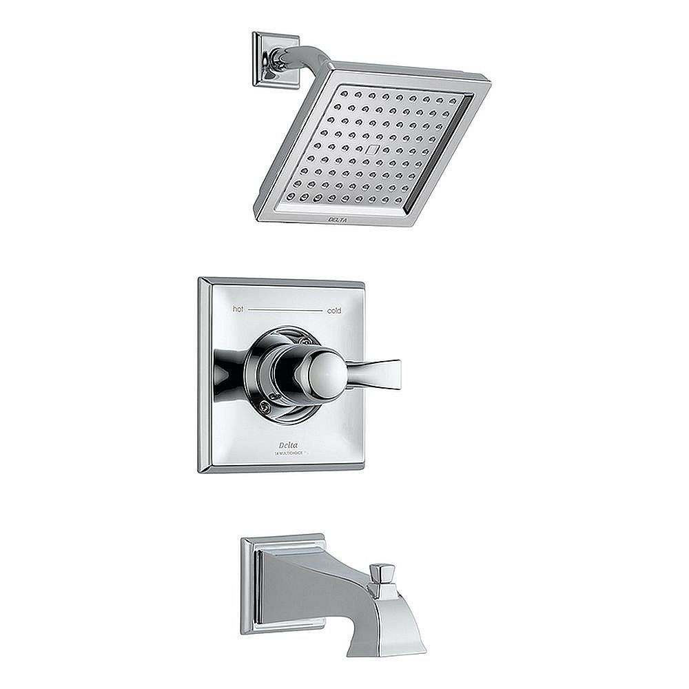 Single Function Pressure Balanced Bath and Shower Trim Less Rough-in in Polished Chrome