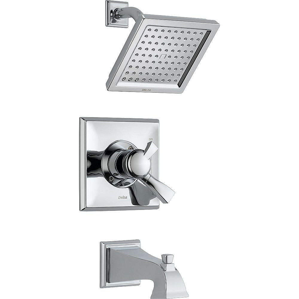 Delta T17451 Dual Function Pressure Balanced Bath and Shower Trim with Internal Volumn Control Less Rough-in in Polished Chrome