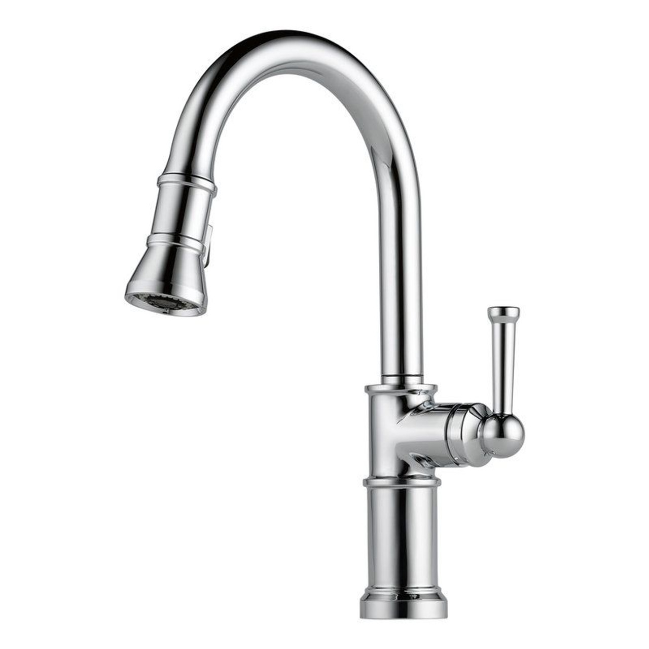 Deck Mounted Kitchen Faucet in Polished Chrome