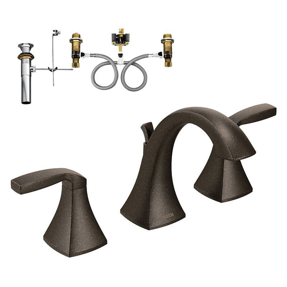 Two-Handle High-Arc Lavatory Faucet in Oil Rubbed Bronze