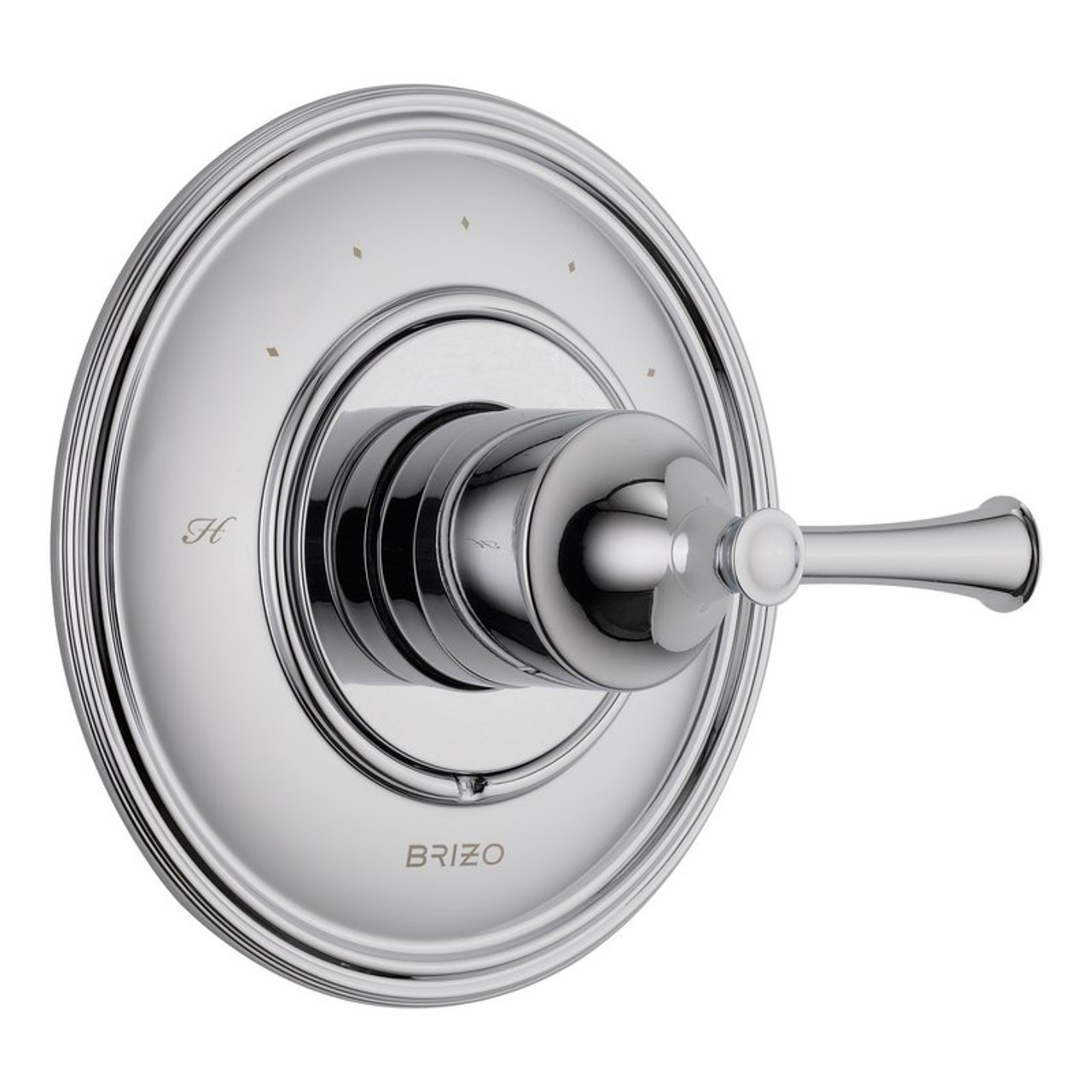 Temperature Control Shower Trim in Polished Chrome