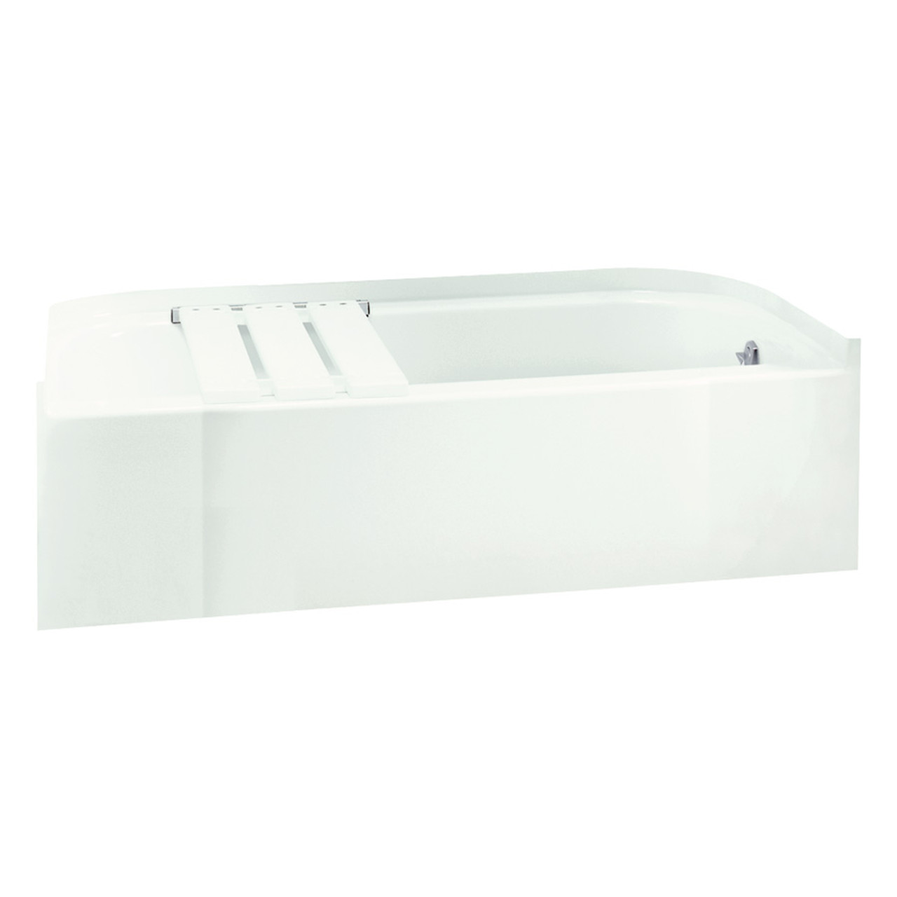 Sterling 71141124-LNR-0 60-in L x 30-in W Rectangular Skirted Bathtub with Right-Hand Drain in White Sterling 71141124-LNR-0 60-in L x 30-in W Rectangular Skirted Bathtub with Right-Hand Drain in White