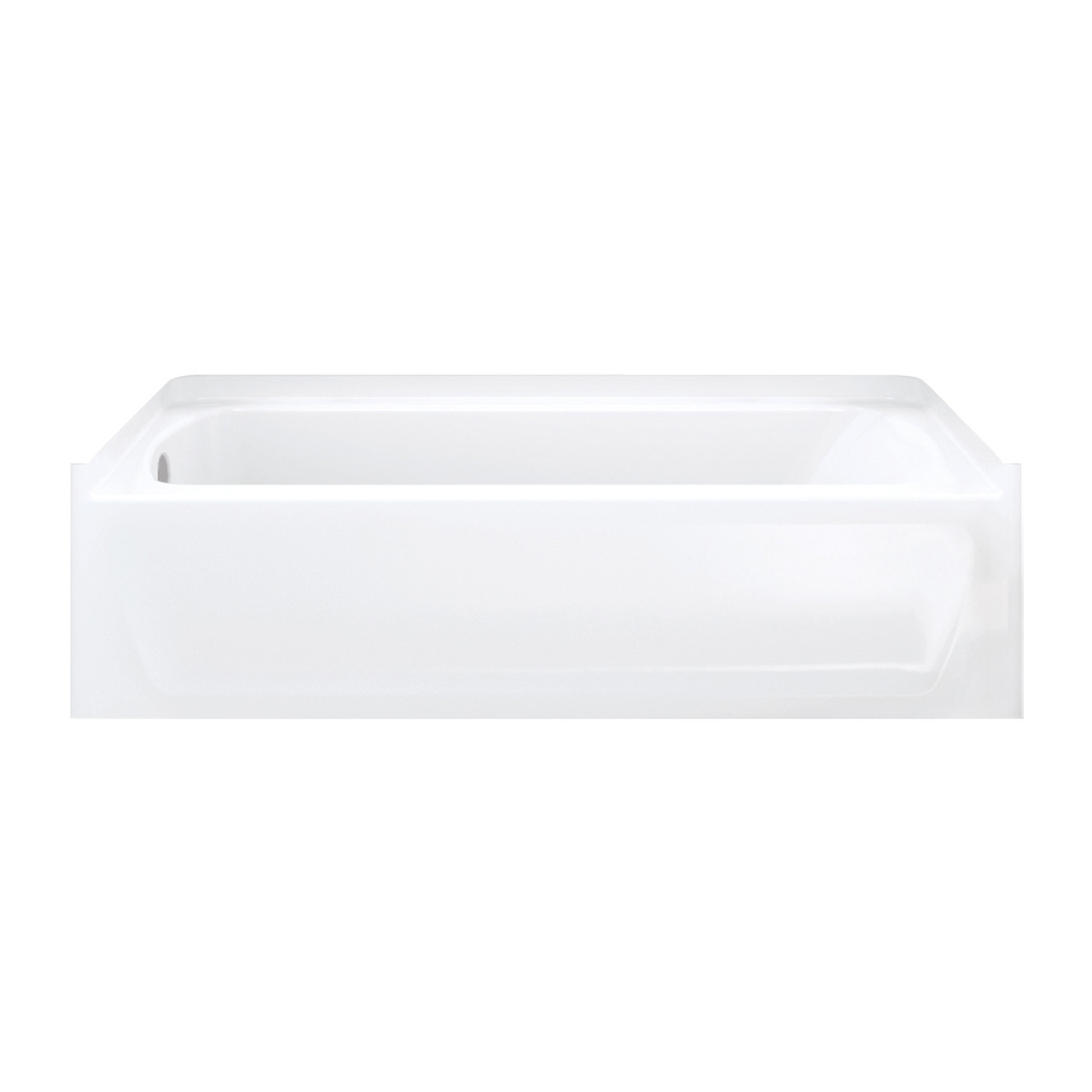 Sterling 71171110-LNR-0 60-in L x 30-in W Rectangular Skirted Bathtub with Left-Hand Drain in White Sterling 71171110-LNR-0 60-in L x 30-in W Rectangular Skirted Bathtub with Left-Hand Drain in White