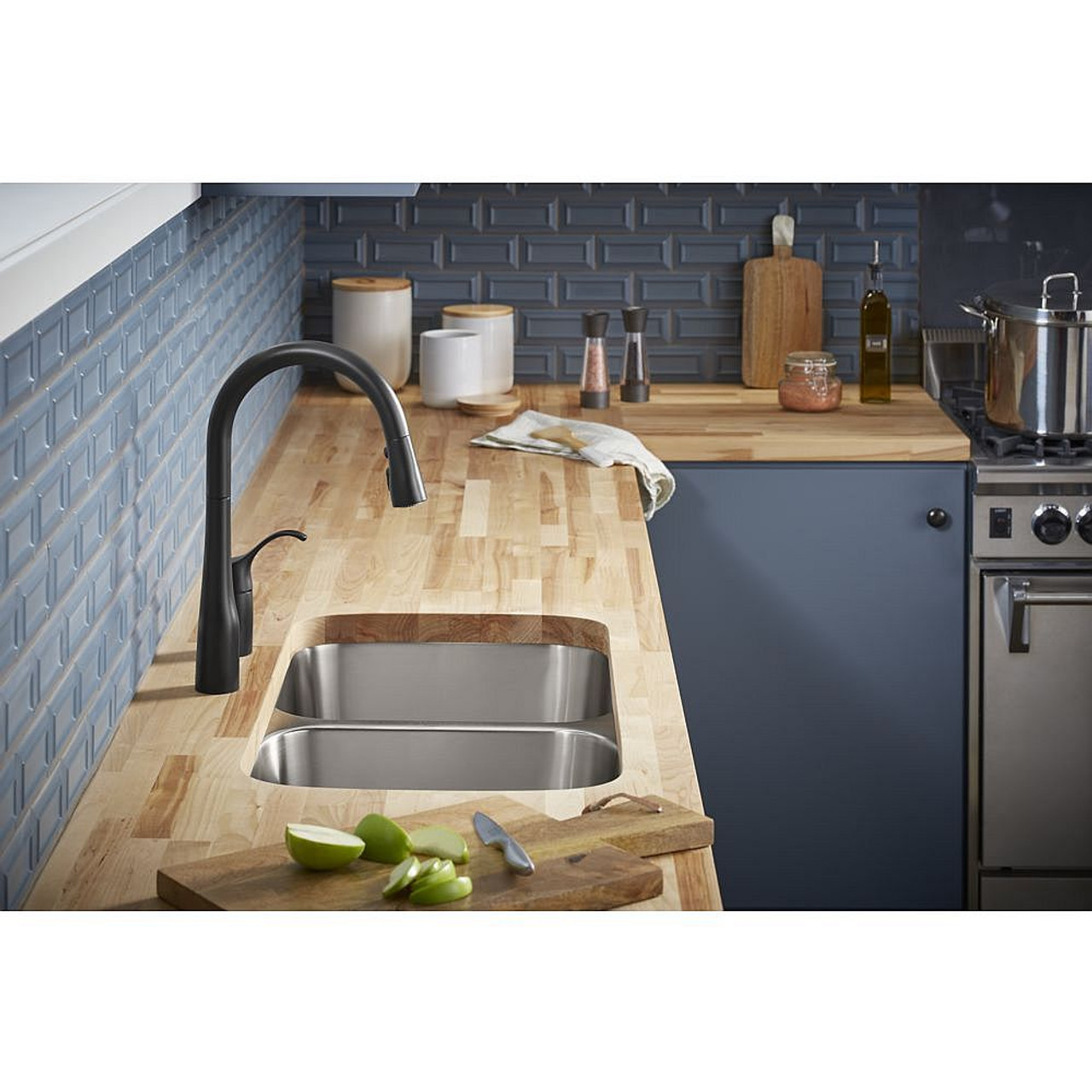 Stainless Steel Double Equal Kitchen Sink 32-in W x 18-in L in Luster Stainless Steel Double Equal Kitchen Sink 32-in W x 18-in L in Luster