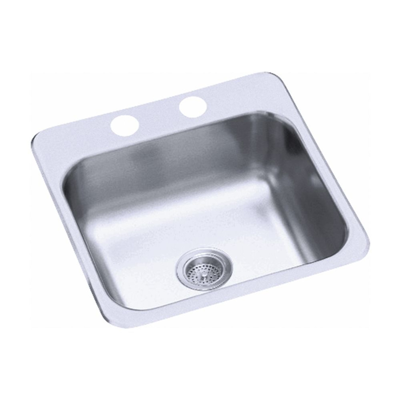 Sterling B153-1 Stainless Steel Single Bowl Kitchen Sink 15-in W x 15-in L in Satin Sterling B153-1 Stainless Steel Single Bowl Kitchen Sink 15-in W x 15-in L in Satin