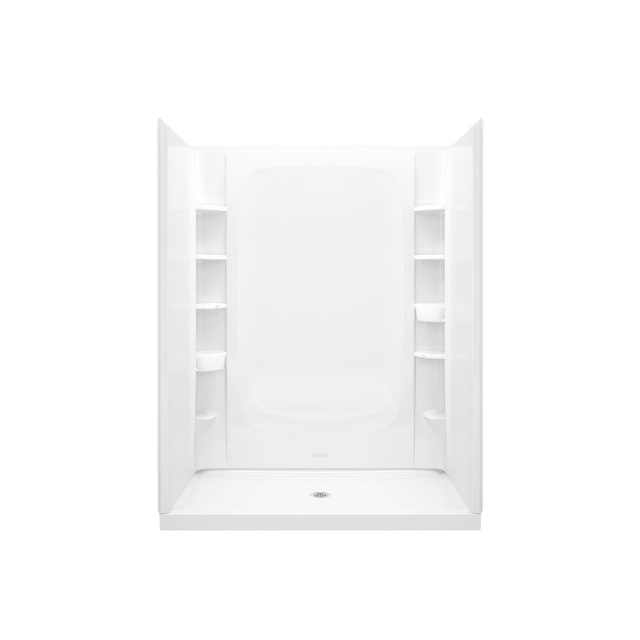 Sterling 72330100-0 Alcove Shower Kit 34-in L x 60-in W x 75.75-in H in White Sterling 72330100-0 Alcove Shower Kit 34-in L x 60-in W x 75.75-in H in White