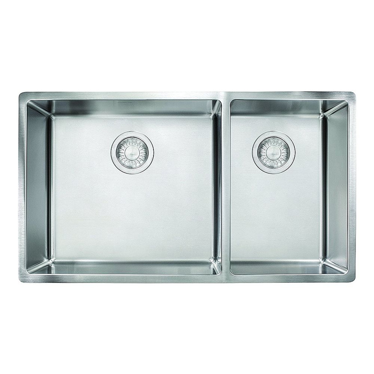 31-1/2" Double Basin Undermount 18 Gauge Stainless Steel Kitchen Sink 31-1/2" Double Basin Undermount 18 Gauge Stainless Steel Kitchen Sink