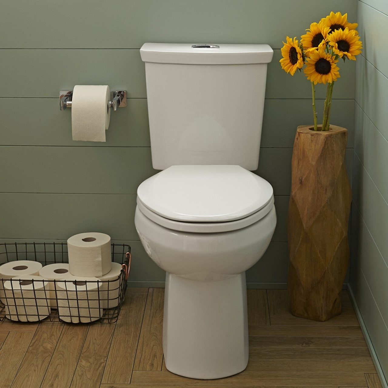 Dual Flush 0.92/1.28 gpf Elongated Right Height Two-Piece Toilet with 12-in Rough-In in White