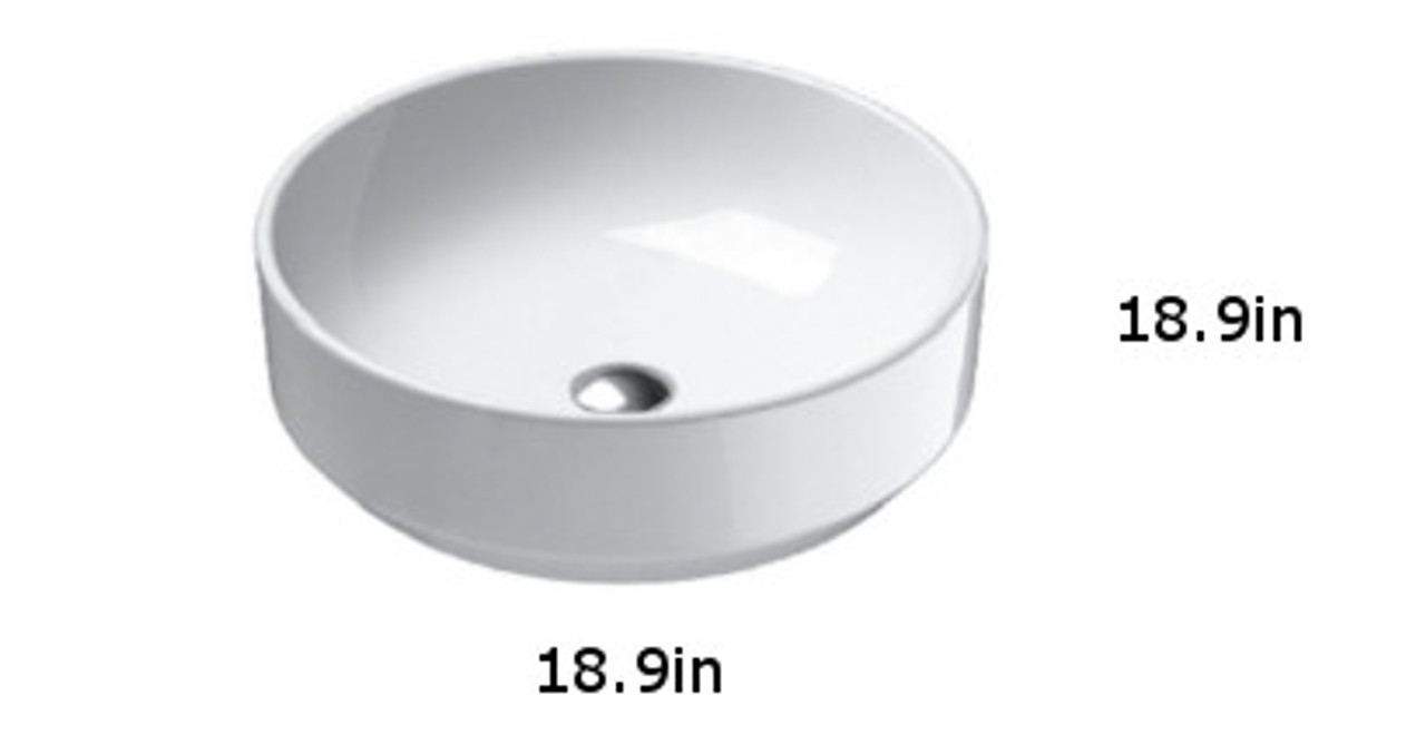 48 Washbasin in White 48 Washbasin in White