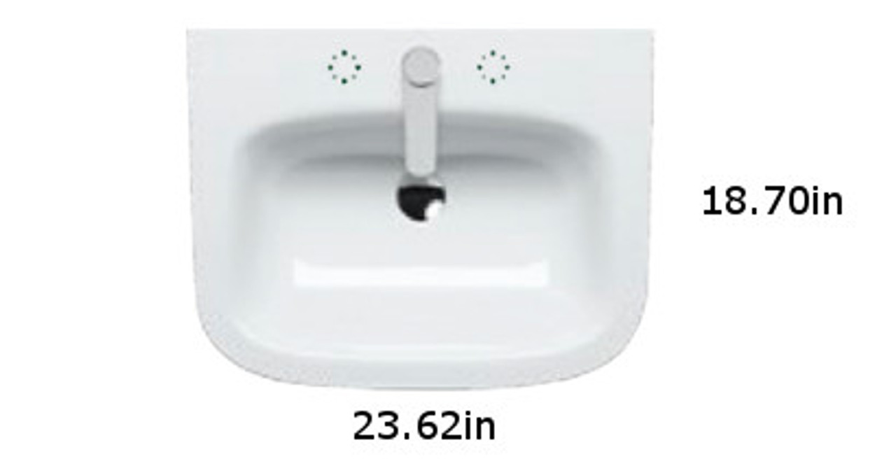 One 60 Washbasin in White One 60 Washbasin in White