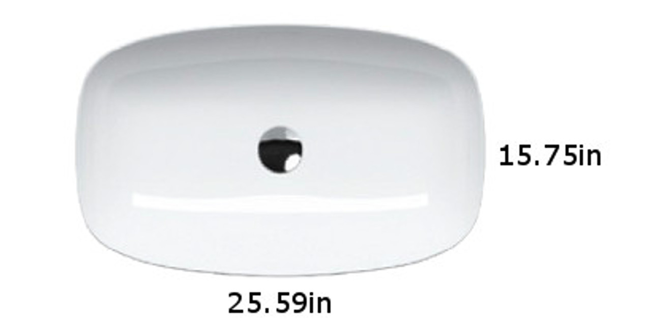 Lux 65 Washbasin in Satin White Lux 65 Washbasin in Satin White